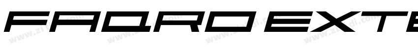faqro extended itali字体转换